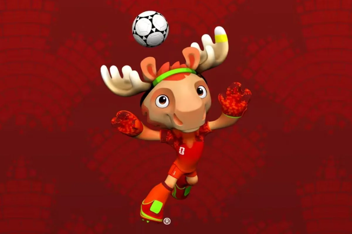 Maple, el alce que representa a Canadá en el Mundial 2026.webp
